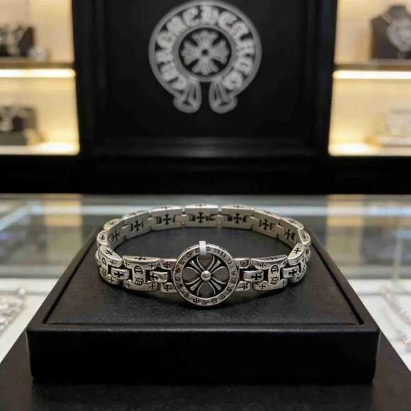 Chrome Hearts Flower Cross Bracelet Size 20cm - Picture 4 of 5